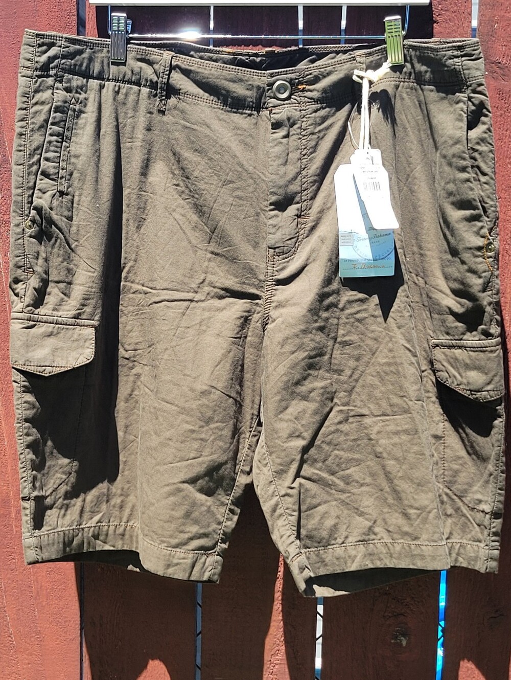 Tommy Bahama Men's New Eastbank Cargo Shorts Maduro Brown Sz‎ 40 Beach Summer